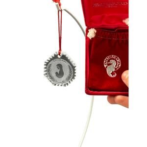 Waterford Mother and Child Pendant Crystal Christmas Ornament Mary & baby Jesus
